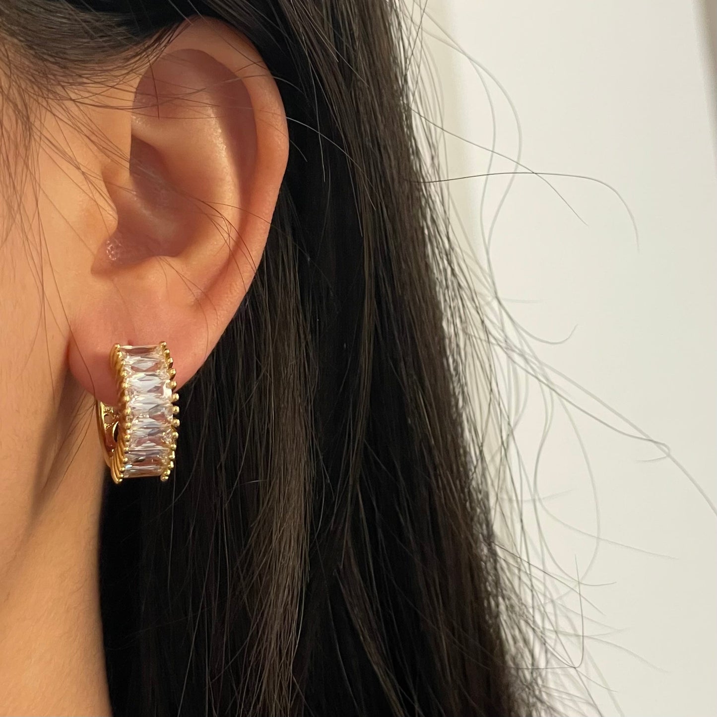 14ct Gold Filled Hoop Multicolour Earring