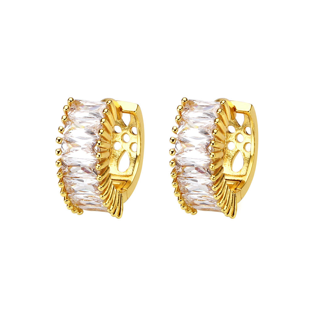 14ct Gold Filled Hoop Multicolour Earring