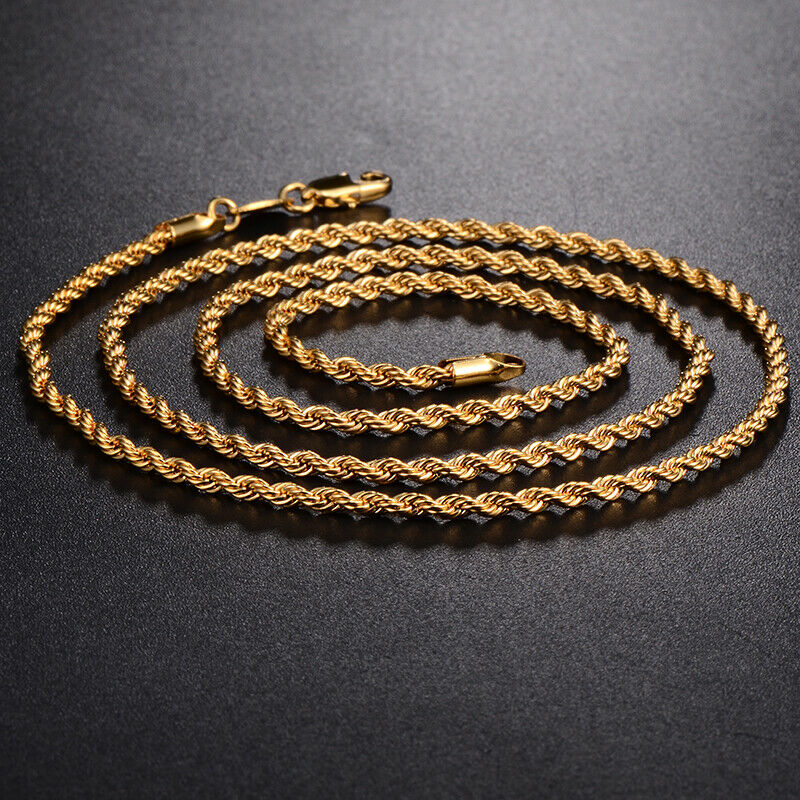 18ct Twisted Gold Filled Necklace Chain