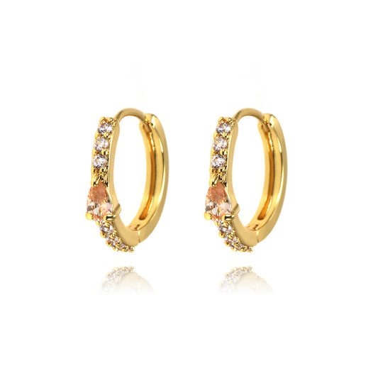 18ct gold filled hoop earring