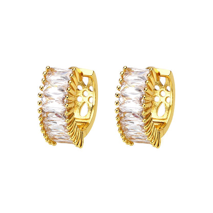 14ct Gold Filled Hoop Multicolour Earring