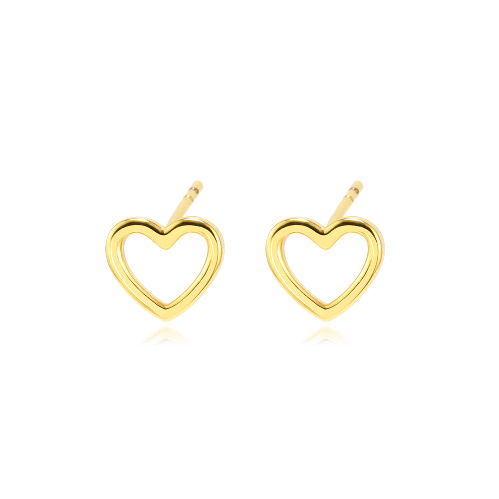 18ct Hearth Gold Filled Stud Earring