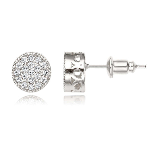 White Gold Filled Stud Earring