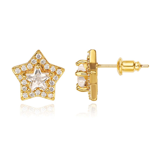 18ct Gold Filled Stud Earring