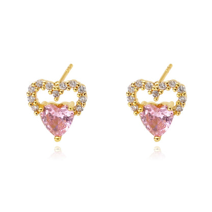 18ct Hearth Gold Filled Stud Earring