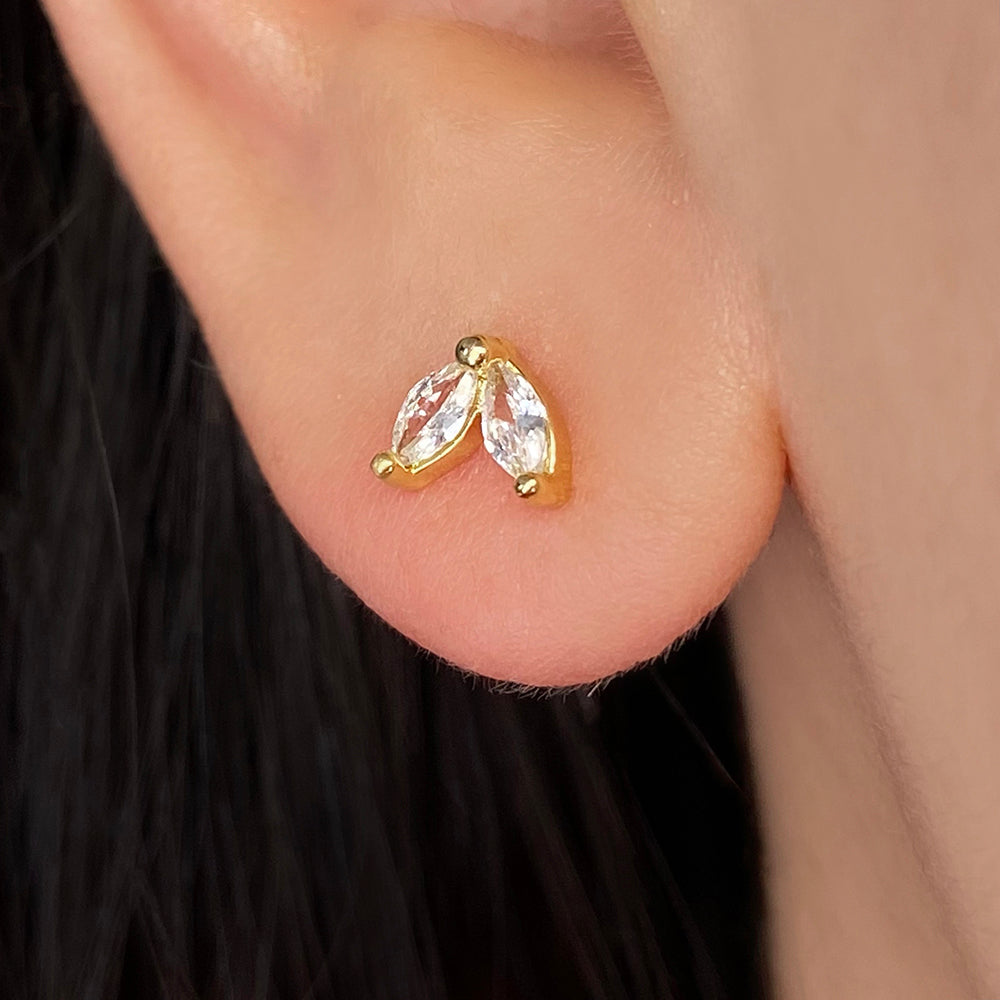 18ct Gold Filled Stud Earring