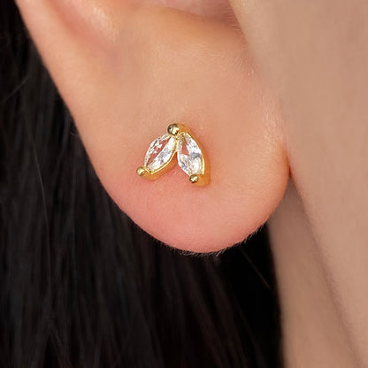 18ct Gold Filled Stud Earring