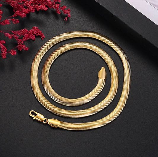 18ct Snake Gold Filled Necklace Chain